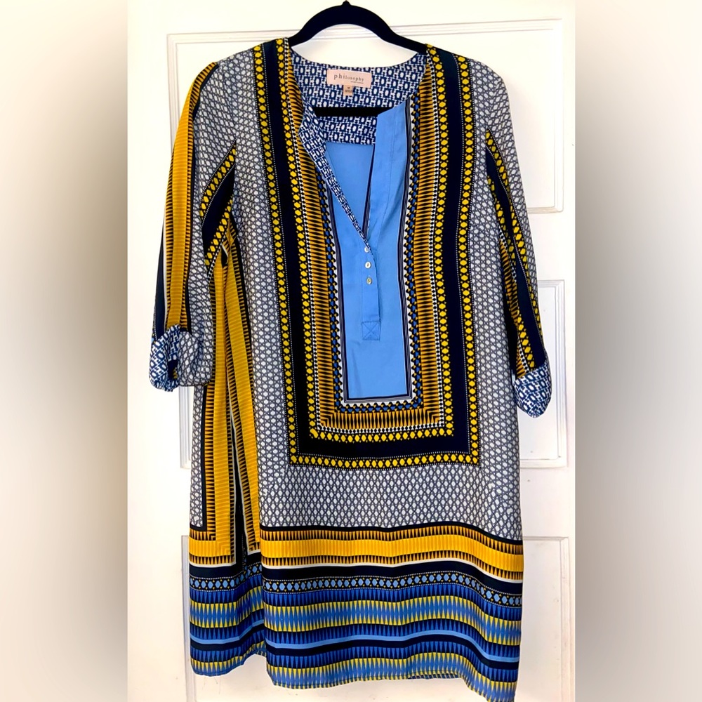 NWOT Philosophy printed dress sz M